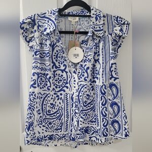 NWT Umgee boxy flowy cotton top